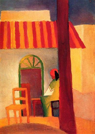 August Macke Turkisches Cafe (I) Germany oil painting art